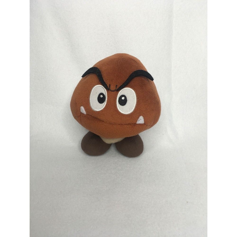 Nintendo‎ Super Mario Goomba Plush Toy 6" Soft Stuffed Brown & White